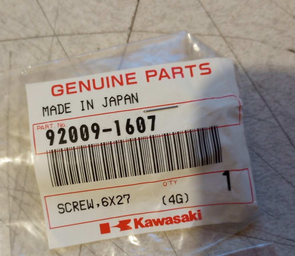 NOS Genuine Kawasaki Kickstarter Screw 6X27 KX65 KX80 KX85 KX100 KX125