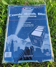 BCW   COMIC BOOK BIN PARTITIONS - BLACK (Qty 3)   Regular Dividers, Not Graded