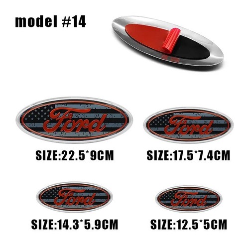 BLACK FORD FOCUS FIESTA FRONT BUMPER GRILL OVAL BADGE 2024-25 175×74 mm - Picture 7 of 11