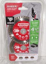 DIABLO 4-1/2" in. Turbo Diamond Rim Masonry Cut-Off Blade 7/8 Arbor Value 2 Pack