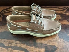 Sperry Top-Sider Billfish 3-Eye Dark Tan Boat Shoe Men's size 9.5M NEW!!