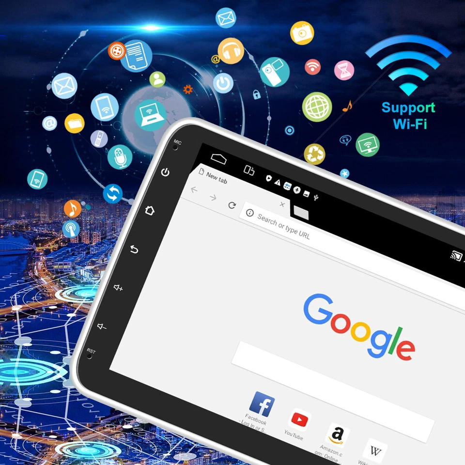 1DIN 10.1 Zoll Android 15 Autoradio mit Apple Carplay GPS NAVI WIFI BT HIFI DSP - Bild 4 von 4