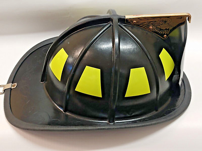 8 Reflective Fluorescent Lime-Yellow Fire Helmet Tetrahedrons Tets Firefighter