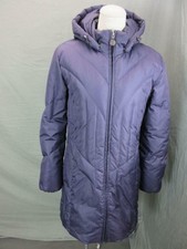 Macintosh Size S Womens Purple Full Zip Insulated Down Hooded Parka Coat T149