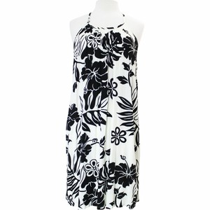 black and white halter dress