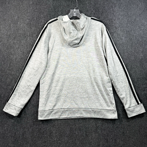 Adidas Essential Fleece Hoodie Boys Extra Large 18-20 Gray Logo Fleece - Picture 6 of 6