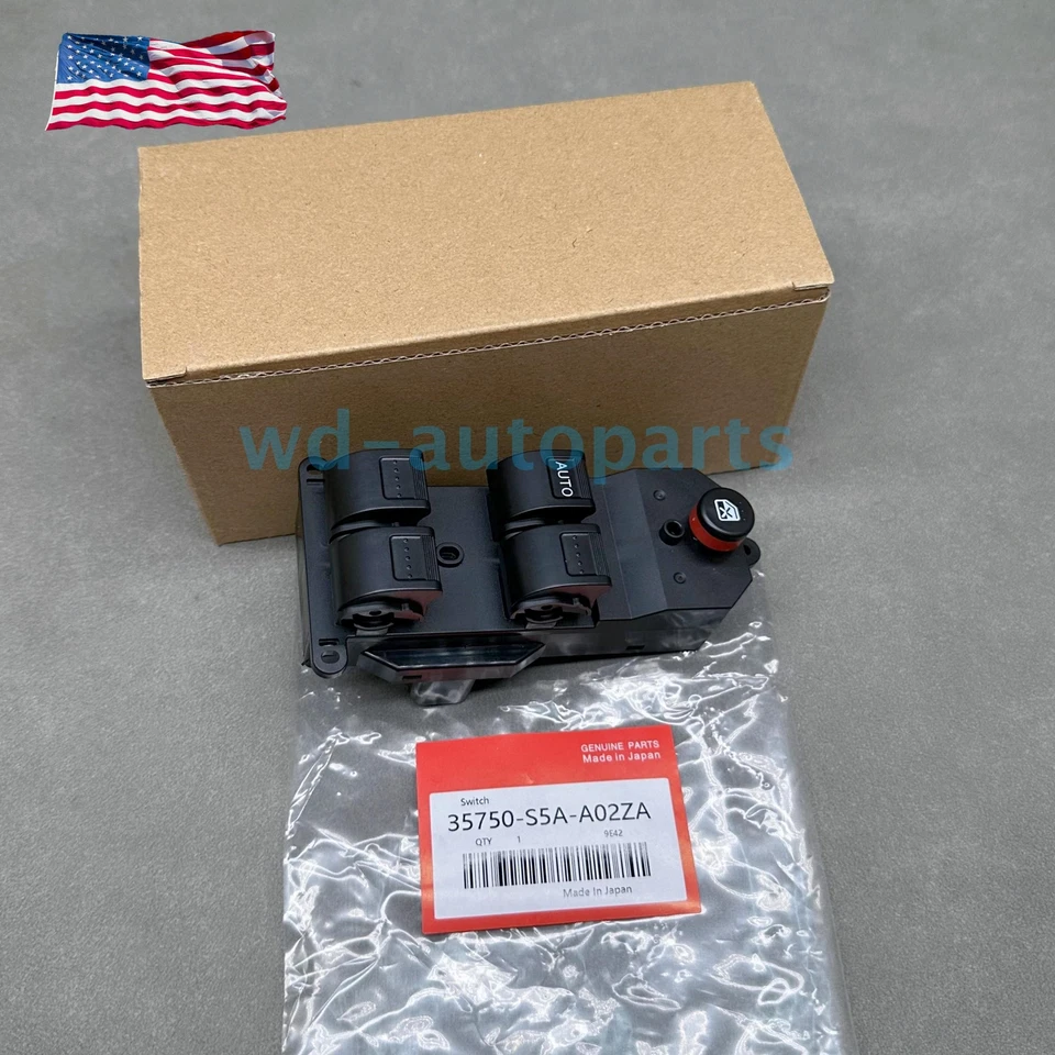 New Master Power Window Switch For 2002-2006 Honda CR-V CRV Drive Left US Foto 2 de 4