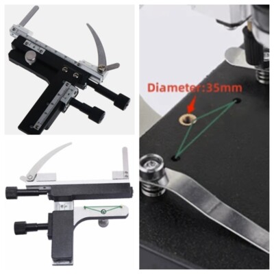 X-Y Stage Microscope Attachable Mechanical Moveable Stage with Scale f Specimens