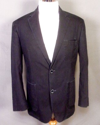 XMI The Curious Man Rare Men's Cotton Blazer Jacket Abstract Graphic Lining 42 R