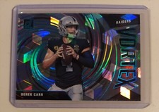 2021 Donruss Derek Carr Vortex Cubic Short Print 50/50 Las Vegas Raiders SP