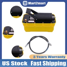 10000 PSI Air Hydraulic Foot Pedal Jack Pump Rotary Lift 0.75-0.95/Lmin 2.3L