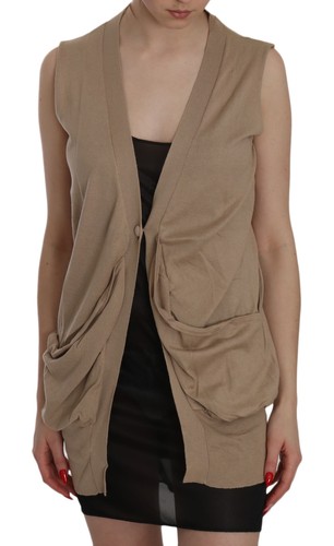 Cotton Sleeveless Cardigan Top IT42/US8 