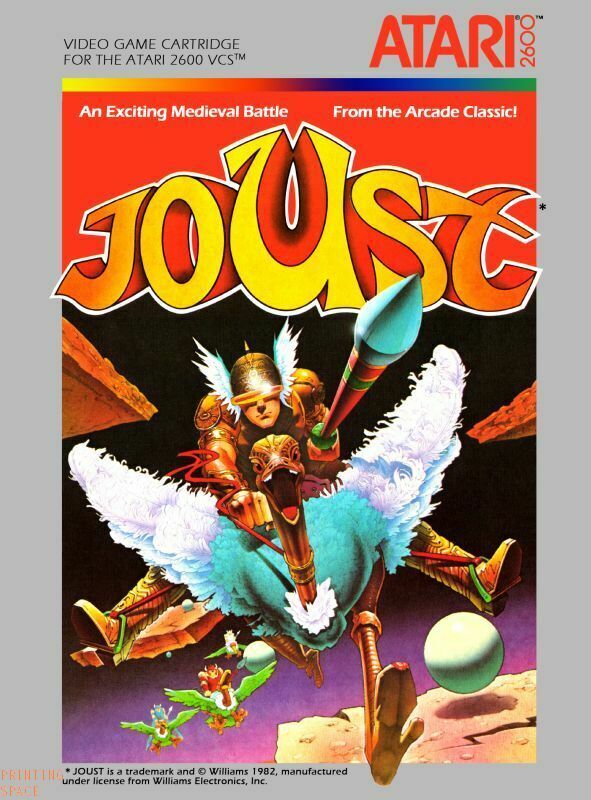Interlude ゲーム非売品Ａ1サイズポスター JOUST Classic Vintage Arcade Nintendo Atari Sega Poster - POSTER