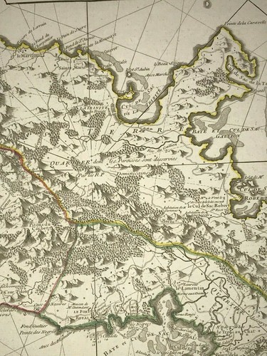 MARTINIQUE 1779 GUILLAUME DELISLE VERY LARGE ANTIQUE ENGRAVED MAP 18TH CENTURY - Picture 6 of 9