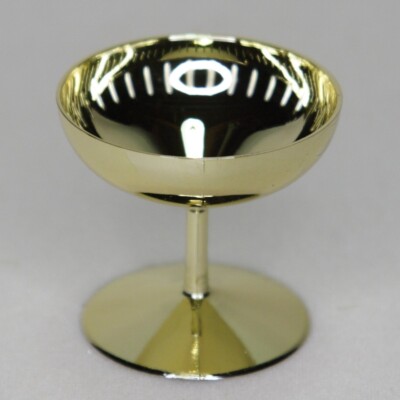 Miniature Champagne Shot Glass Plastic Favor Gold 6 Piece Lot #12900074