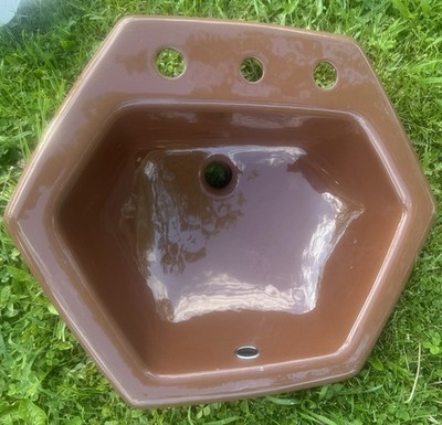 New Old Stock Kohler K-2930-8-44/K-2931 SWISS CHOCOLATE Hexagon