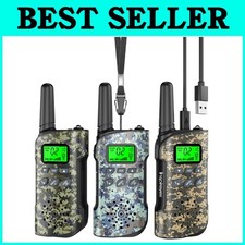 Rechargeable Kids Walkie Talkies - Long Range Communication