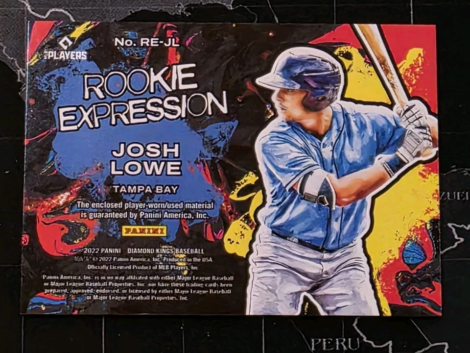 2022 Panini Diamond Kings - Rookie Expression Relics Josh Lowe #RE-JL (MEM, RC) - Image 2 of 2