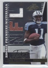 2007 Playoff Absolute Memorabilia Die-Cut NFL Signatures Paul Williams Auto 0m0