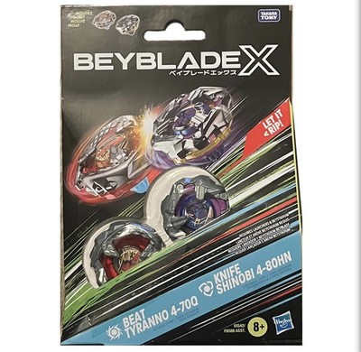 Beyblade X - Beat Tyranno 4-70Q & Knife Shinobi 4-80HN Dual Pack