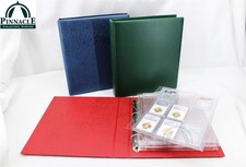 Album to hold 36 Certified Coin Slabs / Grande F RED Binder  4 Slab Pages