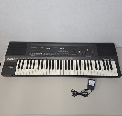 VTG Casio Keyboard Casiotone CT-630 61-Key Digital Synthesizer