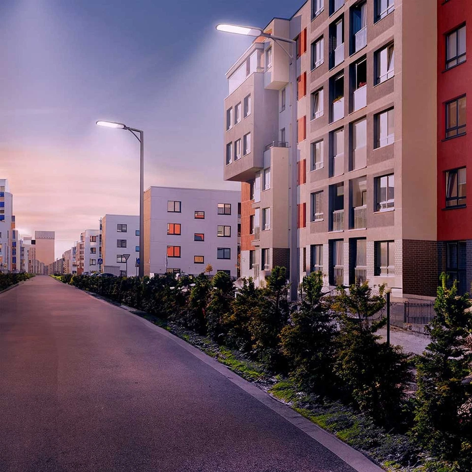 LED Industrieleuchte Straßenleuchte Streetos IP65 100W 14000lm 4000K 145°/75° - Bild 3 von 4