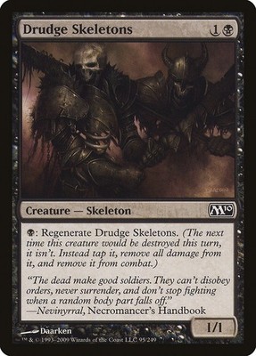 MTG Magic the Gathering Drudge Skeletons (95/257) Magic 2010 LP