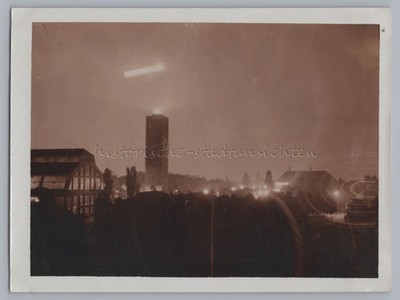 Munich - Old Fair Theresienhöhe at Night - Old Photo 1920s 30s