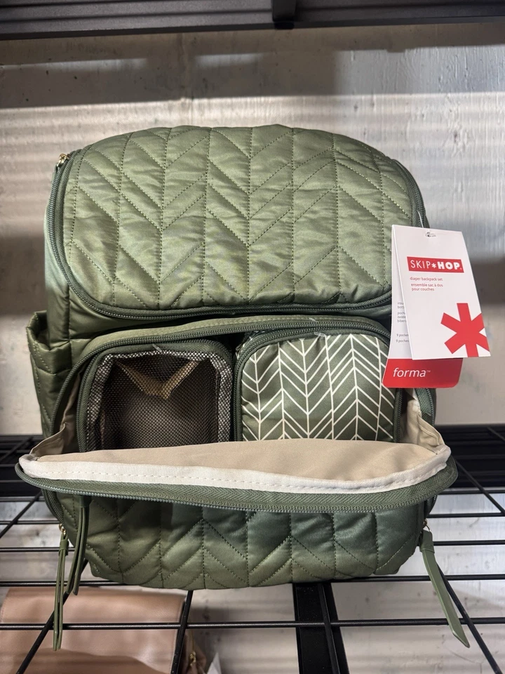 Mochila bolsa de pañales Skip Hop Forma - Salvia Foto 2 de 4