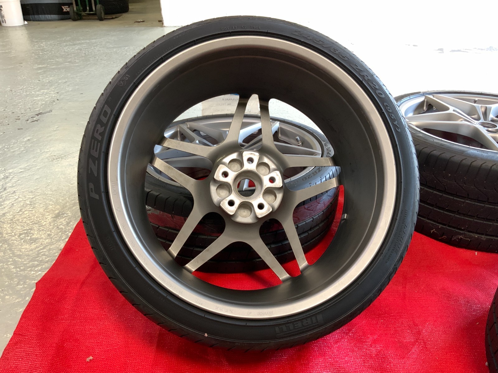 20" OEM FERRARI CALIFORNIA T FORGED WHEELS MATTE GRAY FINISH - SET OF 4