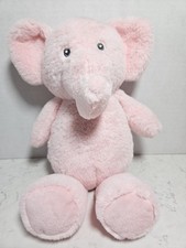 KellyToy Pink Baby Elephant Rattle Plush Crinkle Ears Stuffed Animal 12" Lovey