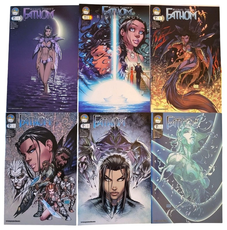 11-Issue Michael Turner's Fathom 0-10 (2005 Aspen 2nd Series) Comic Lot VF/NM