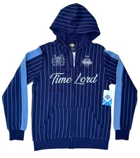 BBC DR WHO Time Lord Full Zip Embroidered Hoodie Unisex Size XS,SM,MD,LG,XL,2XL,