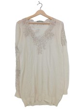 ERMANNO SCERVINO Maglia a maglia fine Donna Maglione Taglia IT 42 crema