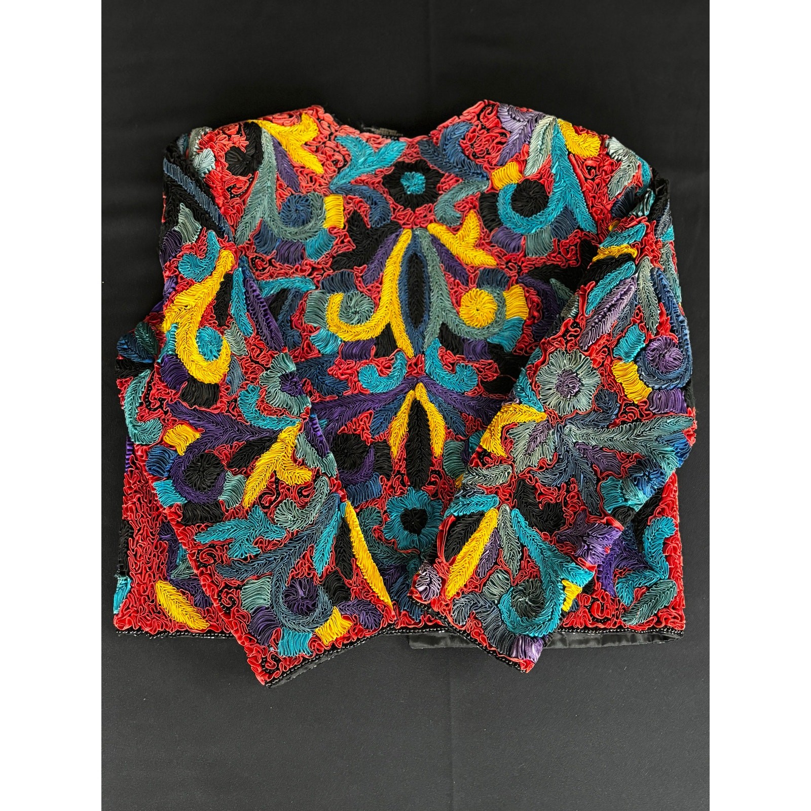 Vintage Cache Silk Art Jacket - image 6