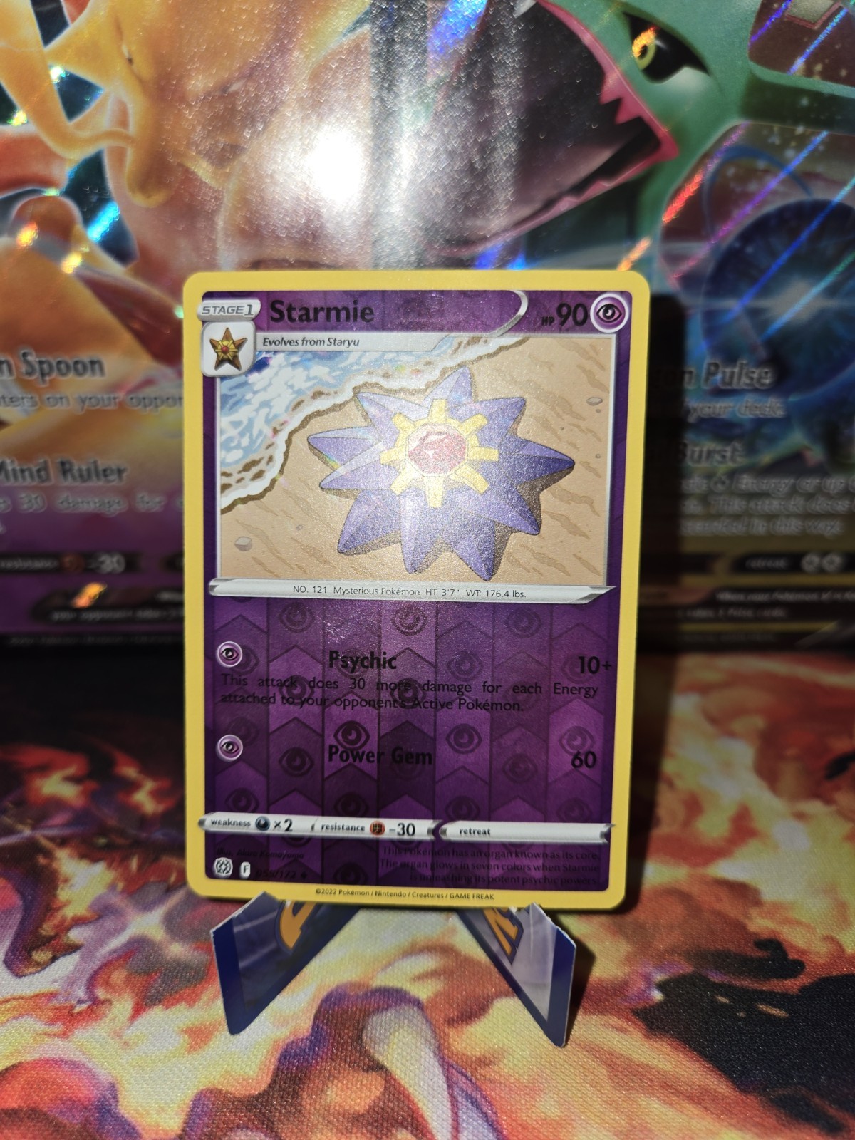 STARMIE 055/172 BRILLIANT STARS POKEMON TCG REVERSE HOLO NM