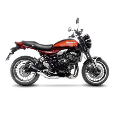 LEOVINCE EXHAUST TERMINAL LV-10 BLACK EDITION FOR KAWASAKI Z900 RS 21-24 STAINLESS