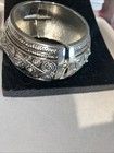 Turkish Style Silver Swirl, Pewter Hinge Bangle Bracelet — photo 3