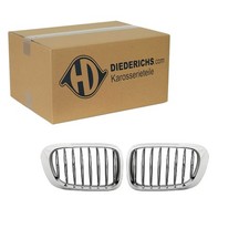 DIEDERICHS SPORT GRILL KÜHLERGRILL NIEREN CHROM SCHWARZ passend für BMW 3er E46