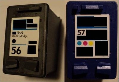 2 Druckerpatronen XL für HP 56 & 57 Deskjet 5150 W PSC 1100 1110 1110 V XI 1200