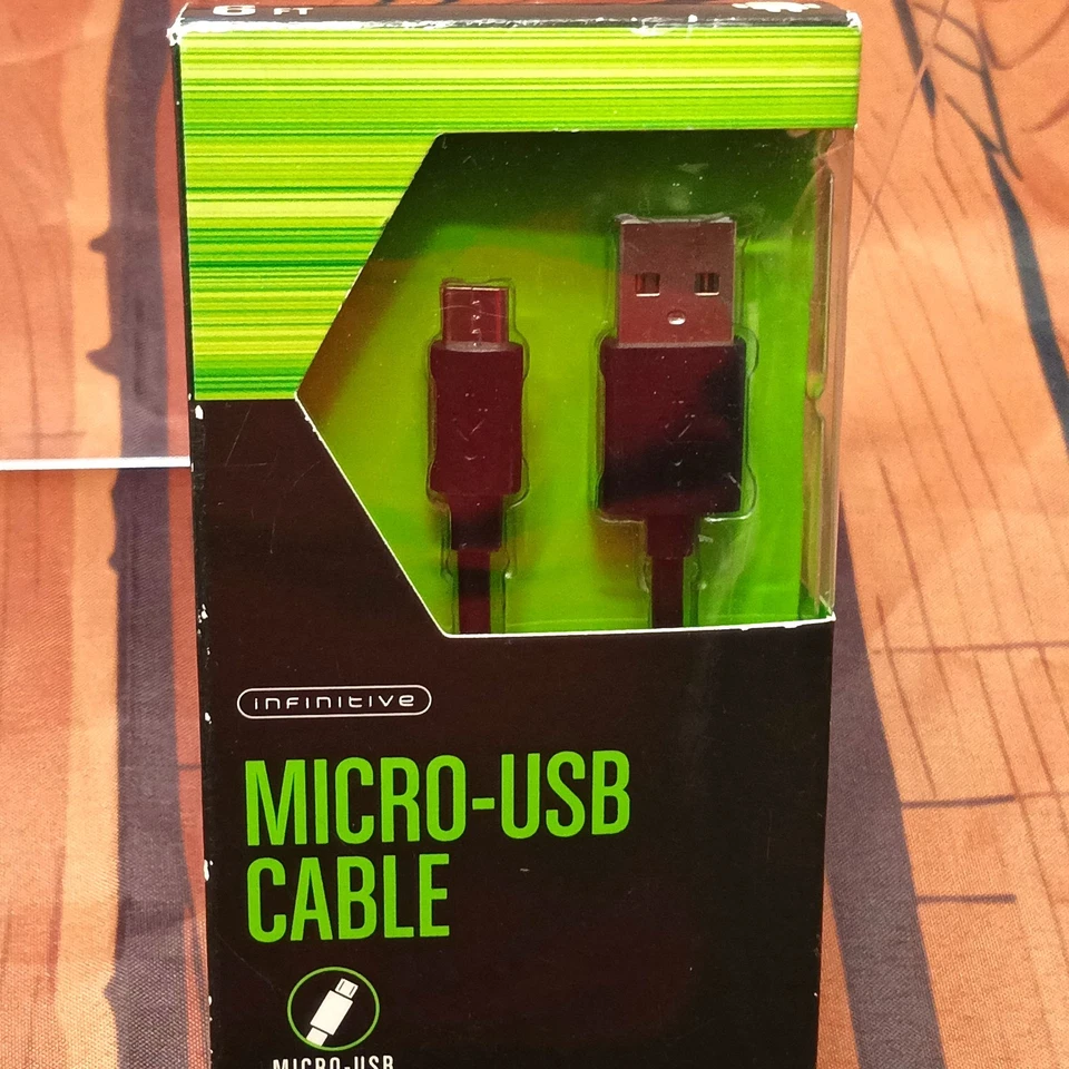 Usb Android Charge Micro Charger Sync And Data Charging Cord 6ft Cable - Image 2 of 4