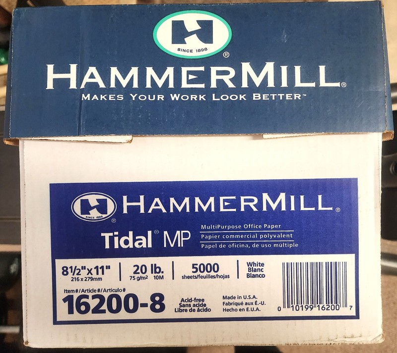 Hammermill 162008 92 Bright Tidal MP Print Paper - White (9 Reams/Carton) New