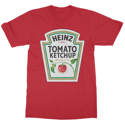 Classic Tomato Ketchup Bottle Costume Sauce Design Unisex T-Shirt Large youth