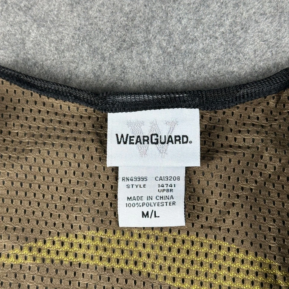 UPS Seasonal Helper Vest Brown Mesh Reflective Safety Workwear M/L Unisex Adult - Image 3 of 4