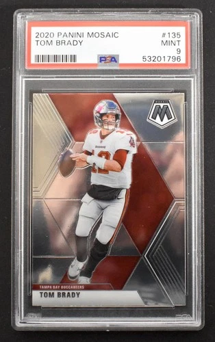 Tom Brady 2020 Panini Mosaic #135 Tampa Bay Bucaneers PSA 9 MINT
