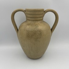 VINTAGE RUSTIC POTTERY HILLSTONIA STONEWARE TWO HANDLED VASE