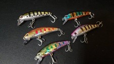 Lure Set, Small Minnow 5pcs, Sinking, Trout/Area Fishing, Bass Fishing