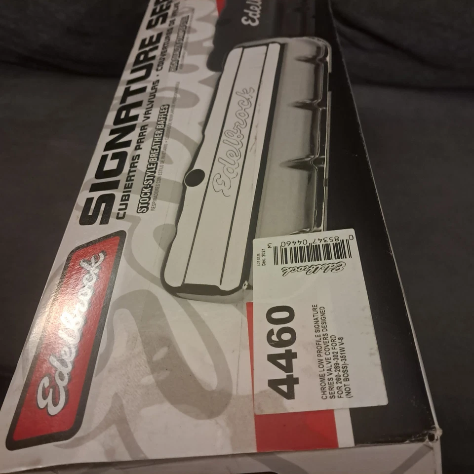 Engine Valve Cover Set-VIN: D Edelbrock 4460 FORD Smallblock Not Boss  - Image 2 of 4