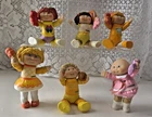 Vintage Cabbage Patch Kids Dolls Mini PVC Poseable 3.5"  Lot Of 6 Figures